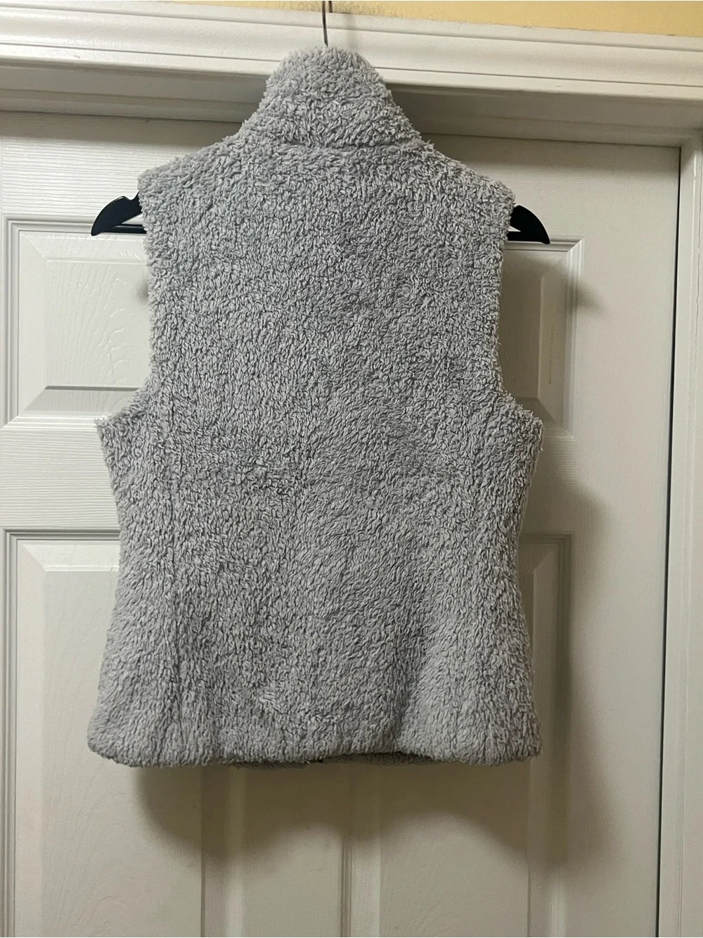 Patagonia Light Gray Sherpa Fleece Vest